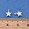 925 Sterling Silver Micro Pave Clear Cubic Zirconia Star Charms STER-D302-04B-S-3