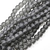 Baking Paint Transparent Glass Bead Strands GLAA-S031-12mm-12-1