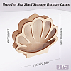 Shell Shaped Wooden Sea Shell Storage Display Cases with Visible Window ODIS-WH20012-01-2
