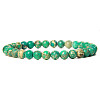 Synthetic Imperial Jasper Round Beaded Stretch Bracelet LS-SF8562-28-1-1