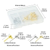 24Pcs 6 Sstyles Rack Plating Brass Stud Earring Settings KK-FS0001-41-4