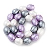 Electroplated Shell Pearl Beads Strands BSHE-H110-01-01-3