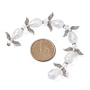 Angel Fairy Shape Electroplate Transparent Glass Beads Strands AJEW-JB01181-02-3