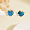 Stainless Steel Heart Stud Earrings ZQ8319-4-1