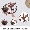 CREATCABIN 1Pcs Iron Wall Sculptures AJEW-CN0001-18B-3