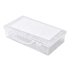 (Defective Closeout Sale: Scratched) Rectangle Plastic Organizer Handled Boxes CON-XCP0002-63-1