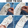 8Pcs 4 Styles Alloy Chain Boot Strap Chains AJEW-CP0006-48-5