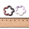 Spray Paint Alloy Spring Gate Rings FIND-C086-04-3