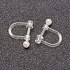 Plastic Clip-on Earring Findings X-KY-F007-01P-1