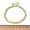 304 Stainless Steel Beaded Bracelets BJEW-D408-02G-3