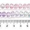 Transparent Painted Glass Beads Strands DGLA-A034-T6mm-A23-3