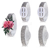 Plastic & Rhinestone Stretch Bracelets AJEW-WH20064-05-6
