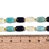 Natural Sodalite & Flower Amazonite & Lemon Quartz Beads Strands G-Q614-02A-03-5