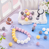 50Pcs Food Grade Eco-Friendly Silicone Beads SIL-TA0002-89F-6