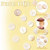 100Pcs 2 Styles Freshwater Shell Buttons BUTT-CJ0001-12-3