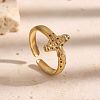 304 Stainless Steel Open Cuff Rings WGB3CCF-02-3