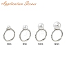Brass Finger Cup Peg Ring Settings LS-KK-L184-58P-3