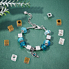 100Pcs 2 Colors Tibetan Style Alloy European Beads FIND-DC0002-53-6