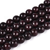 Dyed Natural Mashan Jade Round Beads Strands G-T139-6mm-67I-1