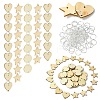 50Pcs Undyed Wood Connector Charms WOOD-FS0001-12A-2