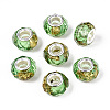 Transparent Resin Rondelle European Beads RESI-N044-01I-1