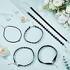 6Pcs 6 Styles Gothic Flower Lace Choker Necklaces for Women NJEW-SC0001-76-3