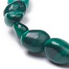 Natural Malachite Stretch Beaded Bracelets BJEW-K213-C05-3