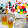 400Pcs 4 Colors Polyester Pom Pom Balls DIY-SC0031-37D-6