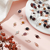 80Pcs 10 Styles Natural Mixed Gemstone Connector Charms PALLOY-HY00002-4