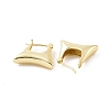 Brass Trapezoid Thick Hoop Earrings for Women EJEW-F303-10G-2