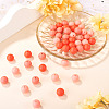 45Pcs 3 Colors Round Silicone Focal Beads SIL-TAD0001-01H-5