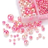 497Pcs 5 Style Rainbow ABS Plastic Imitation Pearl Beads OACR-YW0001-07D-6