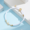1pc Adjustable Nylon Cord Slider Bracelets for Women BJEW-LP0001-33K-G-3