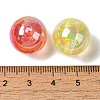 UV Painted Acrylic Beads OACR-H123-04-3