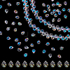 2Strands Electroplate Glass Beads Strands GLAA-GA0002-38A-1