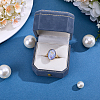 Velvet Jewelry Ring Packing Boxes CON-WH0107-110-4