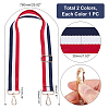 2Pcs 2 Colors Adjustable Polyester Bag Handles FIND-WR0002-28-4