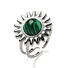 Sun 304 Stainless Steel Open Cuff Rings STAS-Z060-08P-02-1