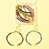 8Pcs 8 Colors Nylon Cord Bracelets MAK-FS0001-05-6
