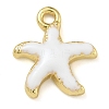 Rack Plating Brass Enamel Pendants KK-G515-06G-2