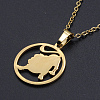 201 Stainless Steel Pendants Necklaces NJEW-S105-JN626-5G-1