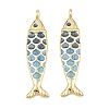 Brass Enamel Pendants KK-CBA3297-05C-G07-1