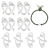 8Pcs 2 Styles 925 Sterling Silver Hook and S-Hook Clasps STER-PH0001-83-1