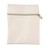 Imitation Leather Jewelry Storage Zipper Bags ABAG-G016-01D-02-1