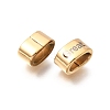 304 Stainless Steel Large Hole Beads STAS-H263-02G-04-2