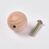 Unfinished Wood Ball Drawer Knobs Pulls Handles FIND-WH0051-96A-1