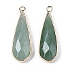 Natural Green Aventurine Pendants X-G-S359-319A-2