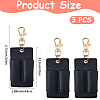 3Pcs PU Keychains KEYC-CL0001-49C-2