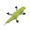 Glass Seed Beaded Big Pendants PALLOY-MZ01440-2