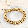 304 Stainless Steel Mesh Chains Bracelets for Women BJEW-F488-42G-3